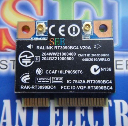 HP Ralink RT3090BC4 150M WiFi N+ BT Bluetooth PCI-e Card SPS: 602992-001