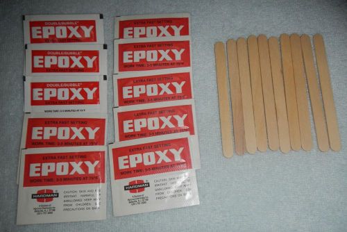 Hardman adhesive extra fast setting double bubble pack epoxy - 10 pack for sale