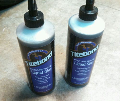 New sealed titebond 2300 polyurethane wood glue, brown, 12 oz x 2, free shipping for sale