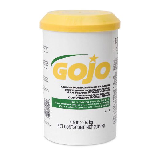 New GOJO 0915 Lemon Pumice Hand Cleaner, 4.5 pounds