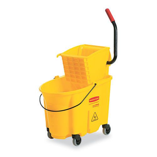 Rubbermaid commercial wavebrake 26 quart side press mop bucket &amp; wringer combo, for sale