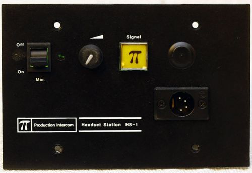 Production Intercom HS-1  1-channel Flush Mount Headset Panel