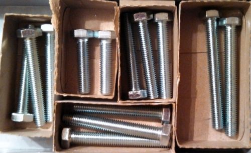 Metric full thread hex bolts -lot of 13-  5 sizes retail value $32.80 for sale