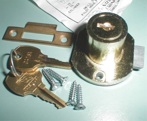UP TO 3 NEW NATIONAL CABINET DRAWER LOCK WITH KEY C8706