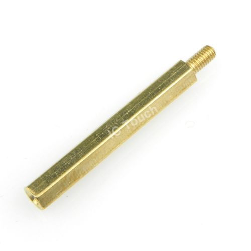 20pcs 35mm + 6mm m3 brass threaded hex male-female standoff spacer pillar for sale