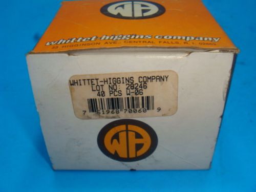 NEW, LOT OF 40, WHITE HIGGINS, LOCK WASHERS, W-06, NEW IN BOX