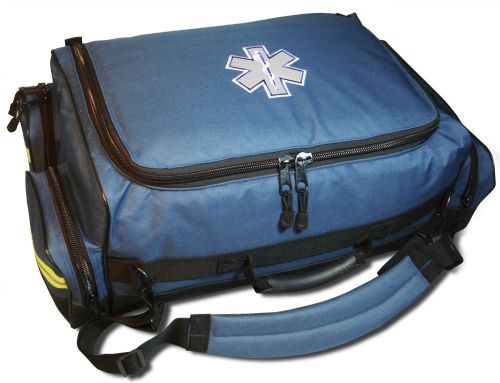 EMT EMS MEDICAL RESPONDER FIRST AID MEDIC BAG MODULAR OXYGEN TRAUMA MB65 BLUE
