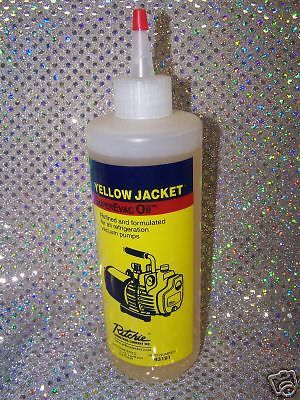 Vacuum pump oil yellow jacket super evac 1 pint for sale
