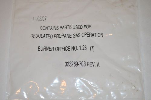 # 1.25 - Burner Orifices for Regulated Propane Gas - Sealed Package - 7 Pieces -