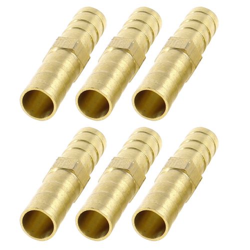 8mm Pneumatic Air Piping Quick Fittings Straight Coupler Hose Barb Adapter 6 Pcs