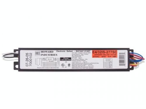 Howard Lighting Products E4/32IS-277SC-BP 4 Lamp F32T8 Electron E4/32IS-277SC-BP