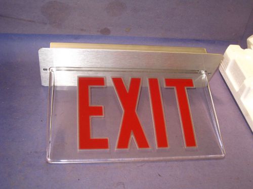EXIT SIGN Lithonia Lighting LRP 1 GC 120/277 PNL  edge lit led Clear RED 22H2