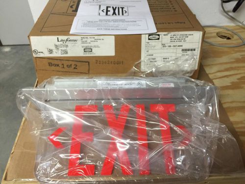 Hubbell Dual-Lite LECSRXNA Edge-Lit LED Exit Sign RED