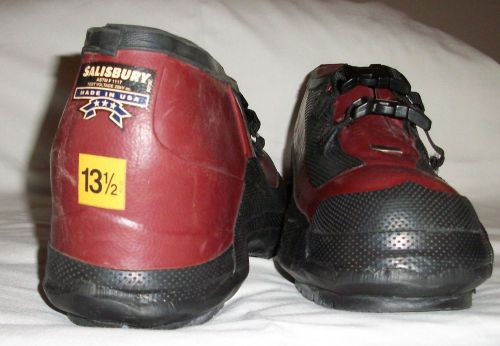 Salisbury Dielectric Overboots, Size 13.5, Red Rubber, Bob Sole, High Voltage