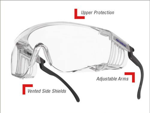 Bolle squale ii safety glasses - clear (anti fog &amp; anti scratch) - squpsi for sale