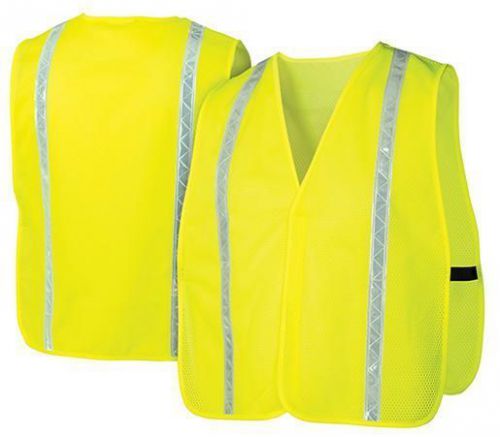 Pyramex Safety Vest Lightweight Polyester Mesh Hi-Vis Lime 21264