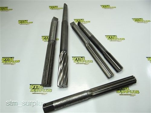 Lot of 5 hss reamers 1&#034; to 1-1/4&#034; with 2mt and 1&#034; to 1-3/16&#034;  cleveland for sale
