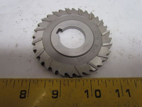 Fette 80x5x27mm 1082181 Staggered Tooth Side Milling Cutter 1213 HSS 32-Teeth