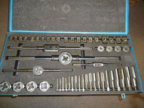 Greenfield little giant tap &amp; die set 3312 1/4&#034; to 1&#034; nc &amp; nf for sale