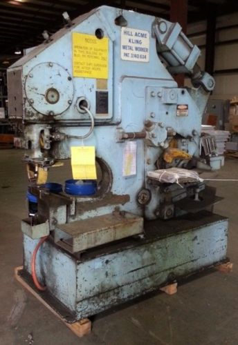 Hill acme hydraulic ironworker  no. 6  95 ton (28411) for sale