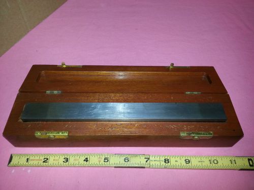 MACHINIST&#039;S DOALL #2403 10&#034; MASTER GUAGE GAGE BLOCK IN CASE FOR CALIBRATION