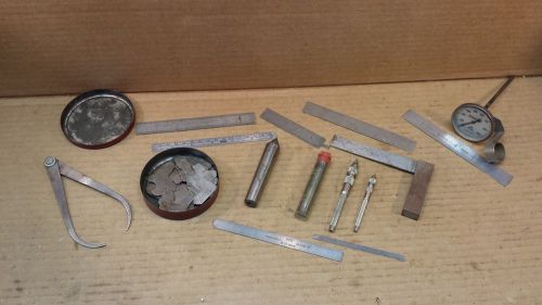 Lot of Machinist Tools, General  #264 Edge Finder, Pin Vise,  Lufkin Radius Gage