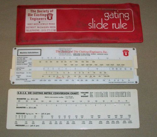 Vintage The Society of Engineers Gating Slide Rule