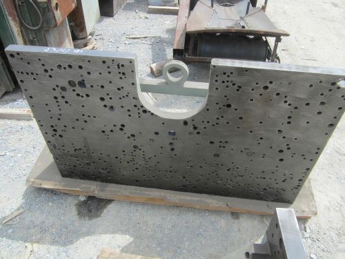 (ab1) 58&#034; x 36&#034; x 2&#034; face drilling/machining angle block/plate 24&#034; x 58&#034; base for sale