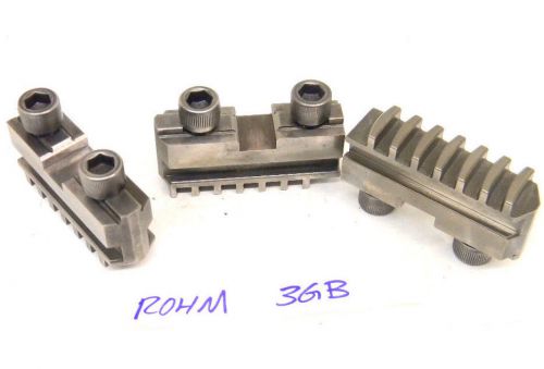 USED ROHM HARD MASTER CHUCK JAWS FOR 3-JAW CHUCK 3GB (107503)