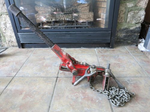 Ridgid Model C-1072 Chain Soil Pipe Assembly Vise / Clamp. With Handle