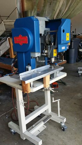 Stimpson g 92 eyelet grommet attaching machine - large size die setup for sale