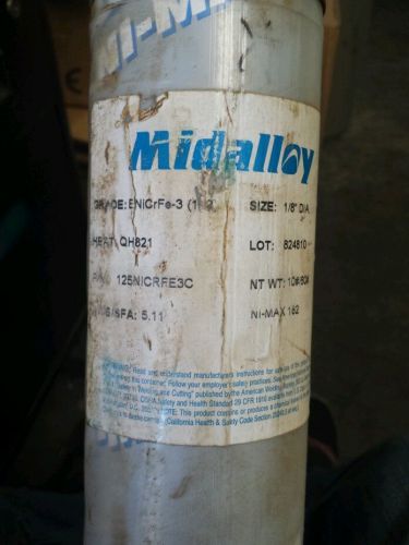 Midalloy ENiCrFe-3 1/8&#034; x 10lbs Tube of Electrodes