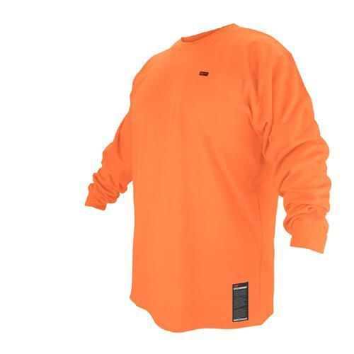 Revco FTL6-ORA Hi-Vis Orange FR Cotton Long-sleeve T-Shirt, Small