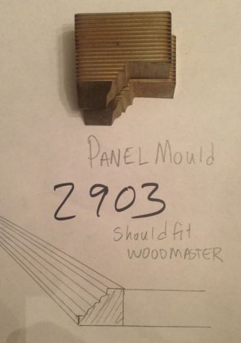 Lot 2903 Panel Mould WOODMASTER  Weinig/WKW  Corrugated Knives Shaper Moulder