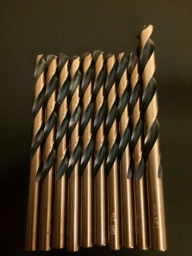 9/32&#034; Drill Bits Lot Of 9. And (1) 3/8&#034; Drill Bit.  BRAND NEW!! NO RESERVE!!