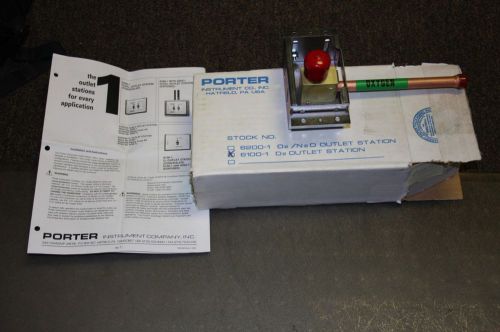 Porter outlet station oxygen wall plate 6100-1 for dentist medical office or lab for sale