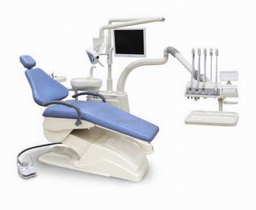 Dental Unit Chair FDA CE Approved D4 Model Controlled Integral with Hard leather
