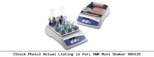 Vwr mini shaker 980125 laboratory apparatus for sale