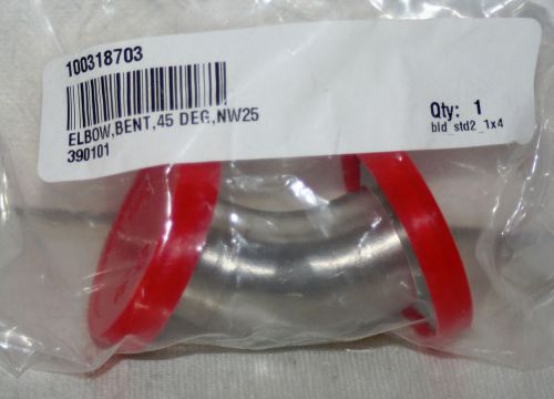 MKS/HPS NW25 KF FLANGED 45 ELBOW #100318703