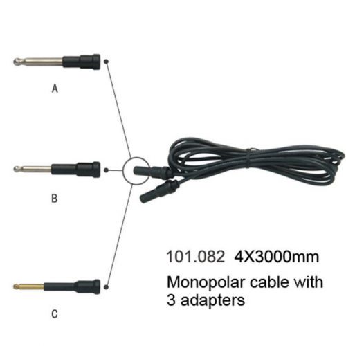 2015NEW Universal Monopolar Cable 4X3000mm Max Compatibility with three Adapter