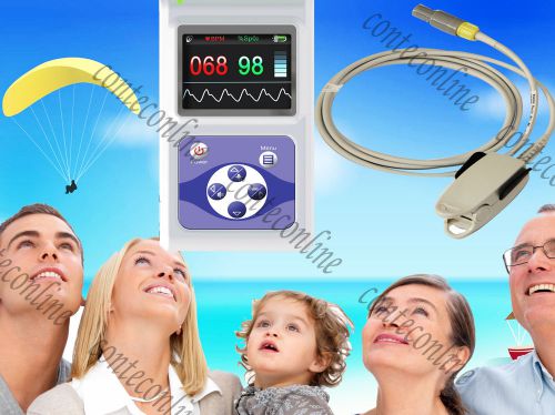 60D Hand-Held fingertip Pulse Oximeter Spo2 Monitor blood oxygen + PC software