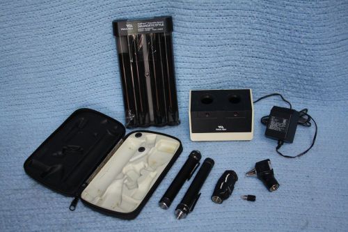 WELCH ALLYN PocketScope Otoscope Ophthalmoscope Diagnostic Set w/ Case inv #me68