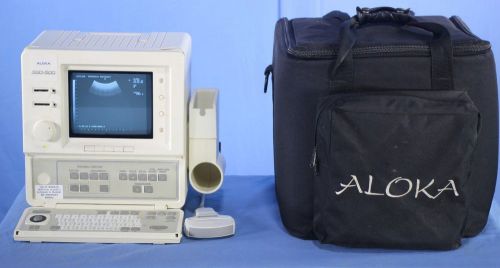 Aloka SSD-500 Portable Ultrasound System for Veterinary or Human with Warranty!