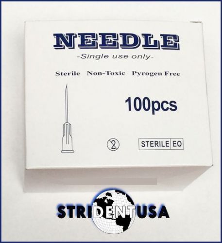 100 Hypodermic Needles 18g x 1&#034;  Sterile Disposable Needle