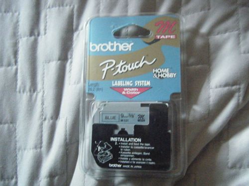 Brother P-Touch blue 9mm 3/8&#034; m-tape