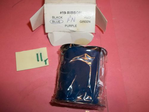 LOT OF 9 NEW IN BOX LATHEM TIME CLOCK RIBBON #19 BLUE  (231-2)