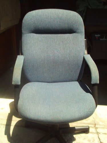 Adjustable Office Chair - Blue Fabric w/ Arm rests - Chicago Area Local Pick Up