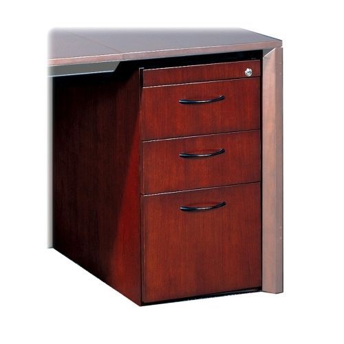 MLNCBBFDMAH Pedestal, F Desk Shell, Box/Box/File, 15&#034;x24&#034;x27&#034;, Mahogany