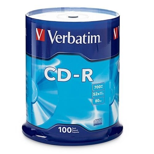 Verbatim 94554 CD Recordable Media - CD-R - 52x - 700 MB - 100 Pack