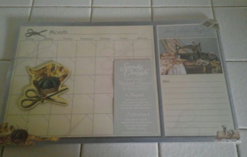 Sandy Clough Magnetic Undated Desktop Planner~Sewing With Mommie